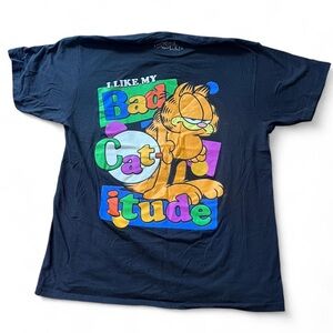 Ripple Junction Garfield 'I Like My Bad Cat-itude' Black T-Shirt
